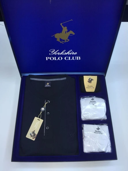 Polo Club Pijama Çamaşır Çorap Damat Set 873 - 4