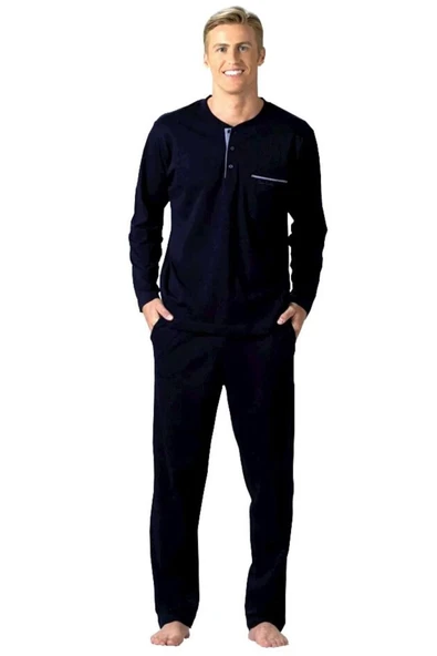 Pierre Cardin 5li Penye Robdöşambr Damat Pijama Set 5560 - 5