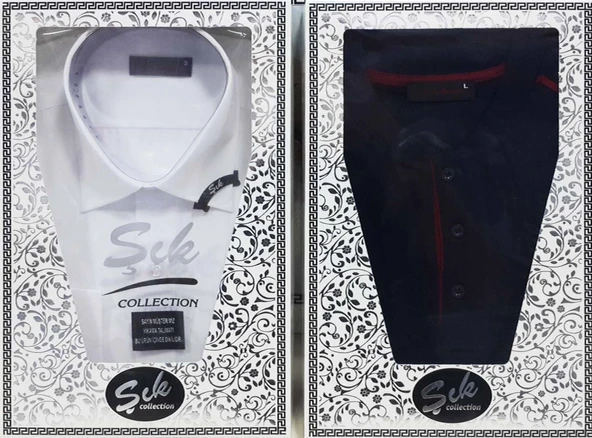 Şık 11 Parça Gömlek Pijama Full Damat Seti - 2