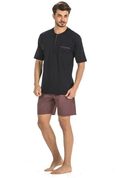 Pierre Cardin 5li Penye Robdöşambr Damat Pijama Set 5560 - 3