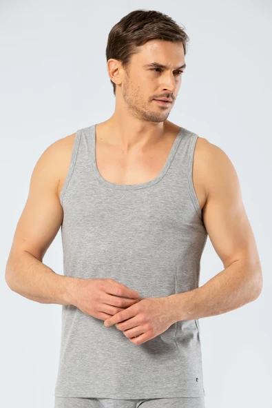 Cacharel Likralı Klasik Atlet 1301/Gri - 5