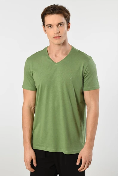 Cacharel Erkek 2192/Yeşil Kısa Kollu Modal Pijama Takımı - 3