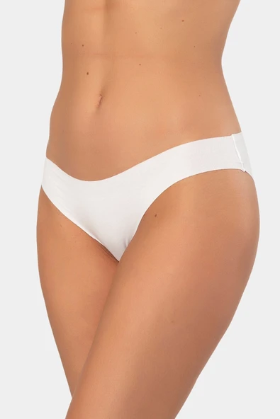 Türen Kadın Lazer Kesim Pamuklu Bikini Külot 907/Beyaz - 4