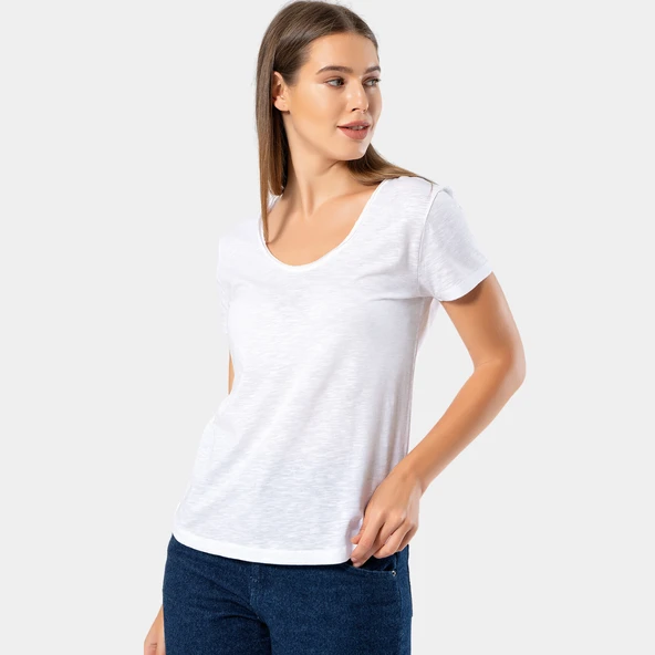 Wtshirt Kadın Tişört Parıs Paris/Beyaz - 5