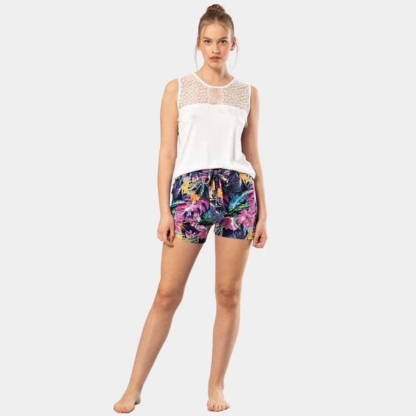 Türen Kadın Desenli Şort Takım 3303 - Resim 3