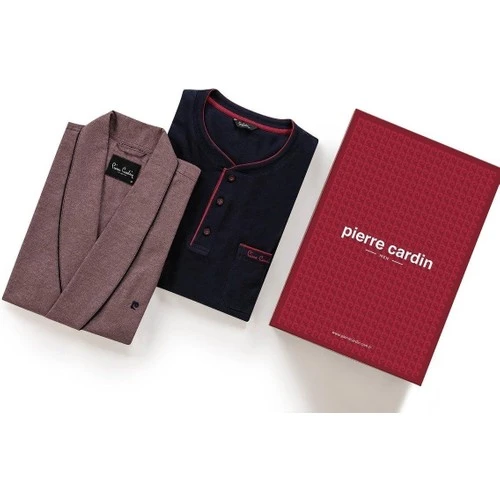 Pierre Cardin Erkek 3'lü Rob Takımı 5610 Bordo - 3