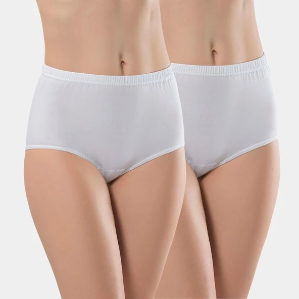 Türen Kadın Mini Bayan Külot (2'li Paket) 224/Beyaz
