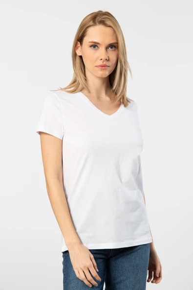 Wtshirt Kadın T-shirt Beyaz Venice Venice/Beyaz - 4