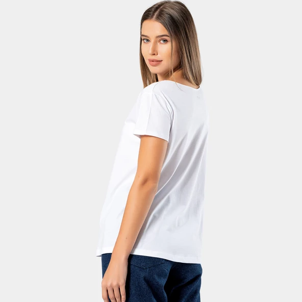 Wtshirt Kadın Tişört Beyaz Cannes Cannes/Beyaz - 4