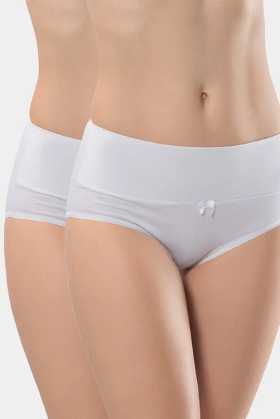 Türen Kadın Likralı Külot (2'li Paket) 964/BEYAZ