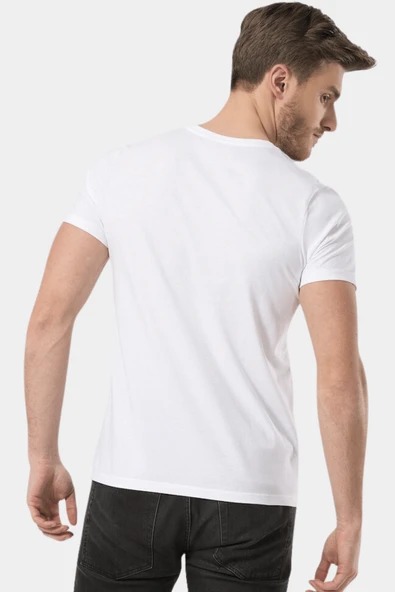 Wtshirt V yaka Erkek Tişört New York - 3