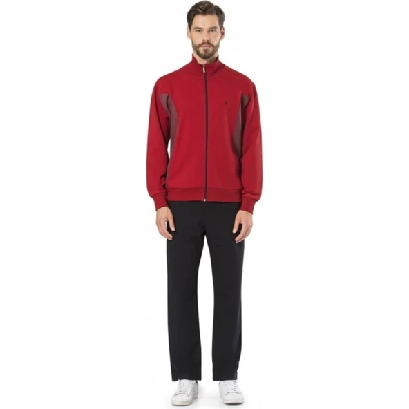 Pierre Cardin 7000 Erkek Eşofman Takım Bordo - 2