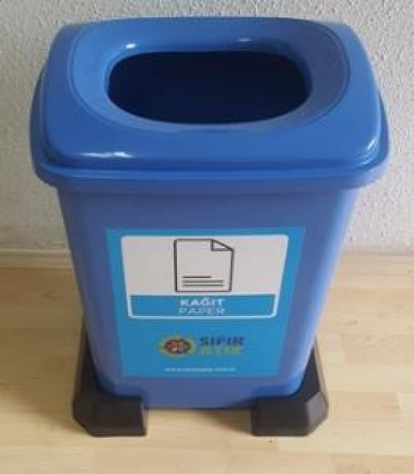 Sıfır Atık Geri Dönüşüm Atık Kağıt Atık Kovası 50 Lt - 2