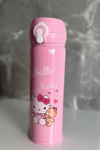 OKUL HELLO KITTY TERMOS MATARA SULUK ÇOCUK