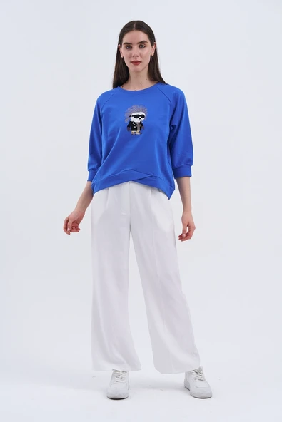 Trend Kadın Eğlenceli Ve Şık Sweatshirt - 11