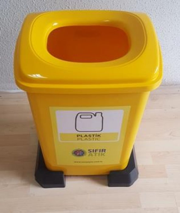 Sıfır Atık Geri Dönüşüm Atık Kovası Plastik Atık 50 Lt - 3