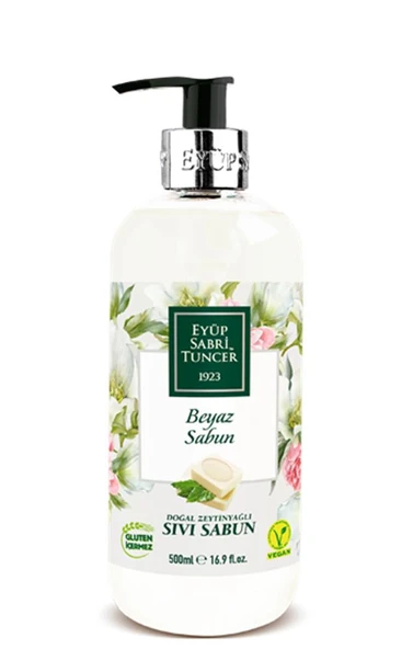 Eyüp Sabri Tuncer 500 ml Sabun Doğal Zeytin Yağlı Sıvı Sabun Beyaz