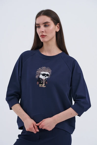 Trend Kadın Eğlenceli Ve Şık Sweatshirt - 8