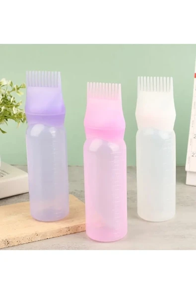 TİNEKE  Taraklı Saç Boyama ve Bakım Yağı Uygulama Şişesi 1 ADET - 3