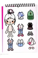 Deren Sticker Defteri 11X16CM 8 Sayfa Bebek Giydirme - 4
