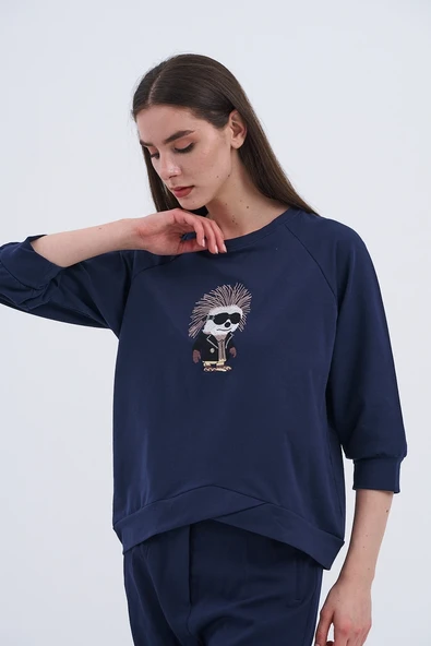 Trend Kadın Eğlenceli Ve Şık Sweatshirt - 6