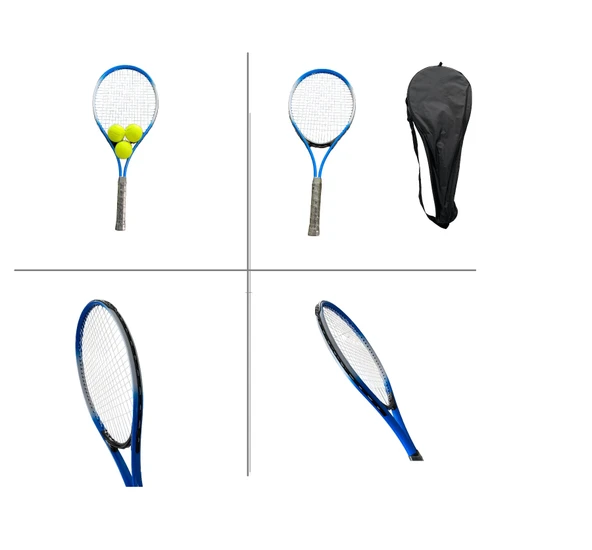 Kort Tenis Yetişkin Raketi Seti Başlangıç Seviye Tenis Raketi Seti Taşıma Çantası - 5