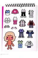 Deren Sticker Defteri 11X16CM 8 Sayfa Bebek Giydirme - 5