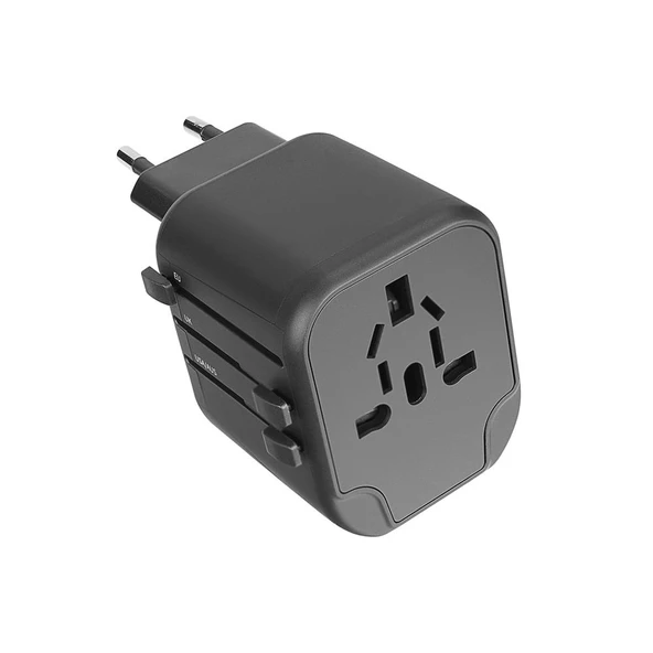 S-link 2-USB 2.4Aı 100-240V Universal Çevirici Priz Adaptör