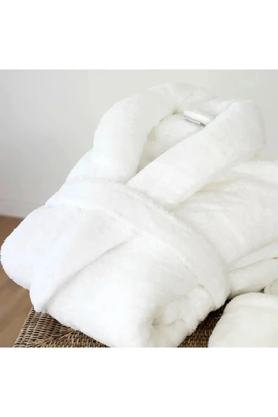 Pamuklu Bornoz Unisex % 100 Pamuklu Yüksek Kaliteli Otel Bornozu - 2
