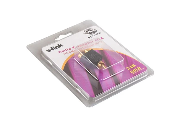 S-link Audio Y- Adapter RCA Çevirici - 2