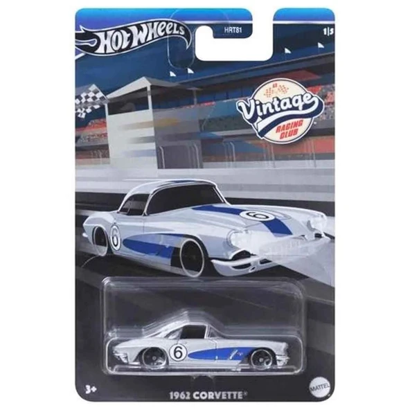 Hot Wheels Vintage Tekli Arabalar 1962 Corvette HRT81-HRV06
