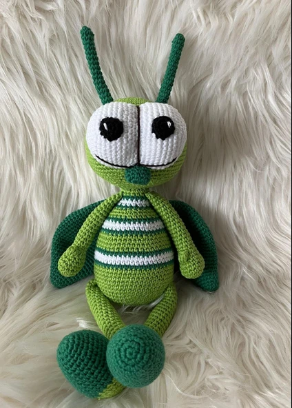 Afacan Çekirge Amigurumi Organik Oyuncak - 1