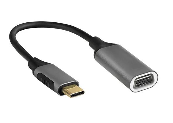 S-link Swapp Gri Metal Type-C to VGA Adaptör
