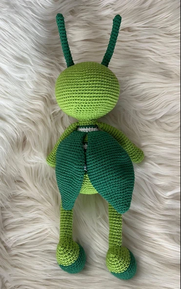 Afacan Çekirge Amigurumi Organik Oyuncak - 3