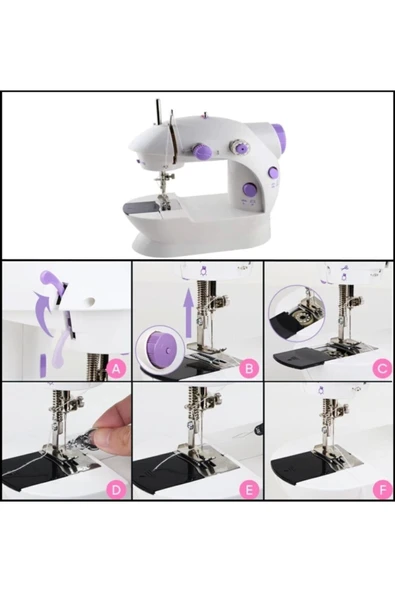 Mini Ev Dikiş Makinesi Pedallı Sewıng Machine - 6