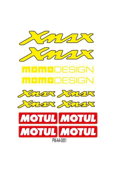 PROMOT XMAX MOMO DESİGN STİCKER SETİ ÇOKLU STİCKER 04