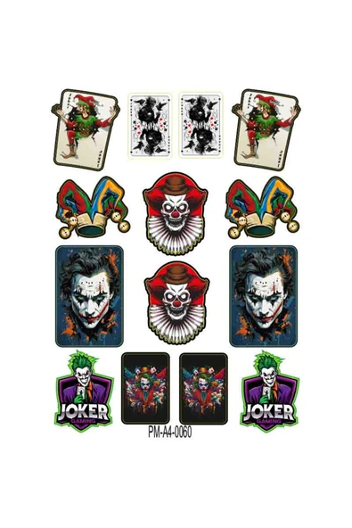 PROMOT JOKER KARIŞIK ÇOKLU STİCKER SETİ  01