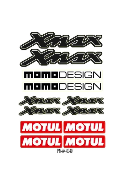 PROMOT XMAX MOMO DESİGN STİCKER SETİ ÇOKLU STİCKER 02