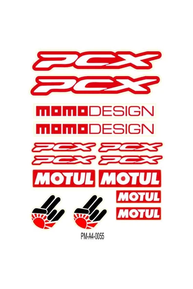 PROMOT PCX MOMO DESİGN STİCKER SETİ ÇOKLU STİCKER 04