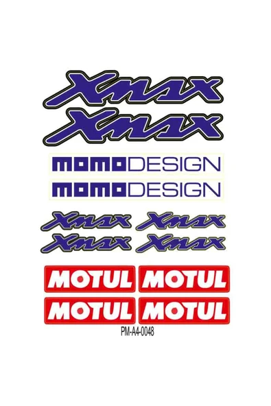 PROMOT XMAX MOMO DESİGN STİCKER SETİ ÇOKLU STİCKER 01