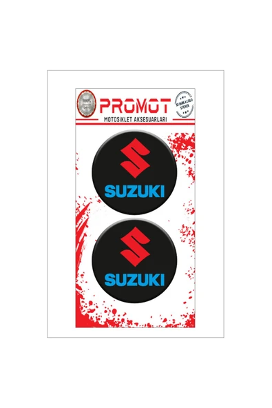 PROMOT SUZUKİ MOTOSİKLET 3D KABARTMALI DAMLA LOGO STİCKER 5cm 05