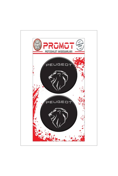 PROMOT PEUGEOT 3D KABARTMALI DAMLA LOGO STİCKER 5cm 04