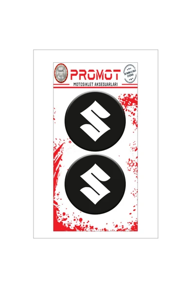 PROMOT SUZUKİ MOTOSİKLET 3D KABARTMALI DAMLA LOGO STİCKER 5cm 02
