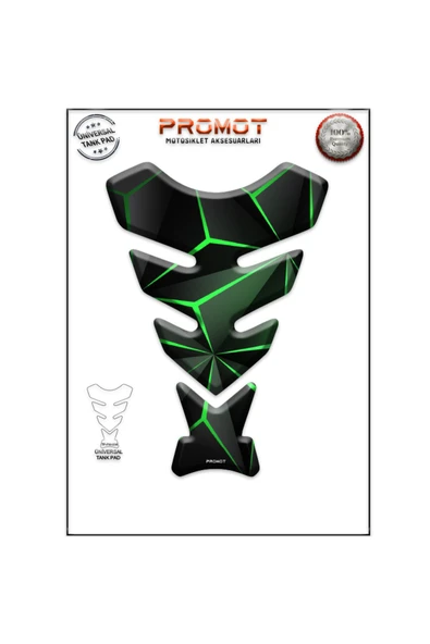 PROMOT MOTORSİKLET 3D ÜNİVERSAL TANK PAD  014
