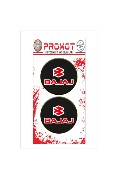 PROMOT BAJAJ 3D KABARTMALI DAMLA LOGO STİCKER 5cm 01