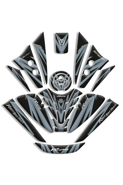 PROMOT YAMAHA R25 TANK PAD FULL SET (2019/2024) UYUMLU 10