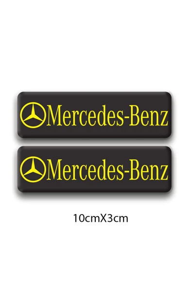 PROMOT OTOMOBİL MERCEDES 3D DAMLA 2'Lİ LOGO 3