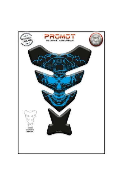 PROMOT MOTORSİKLET 3D ÜNİVERSAL TANK PAD  057