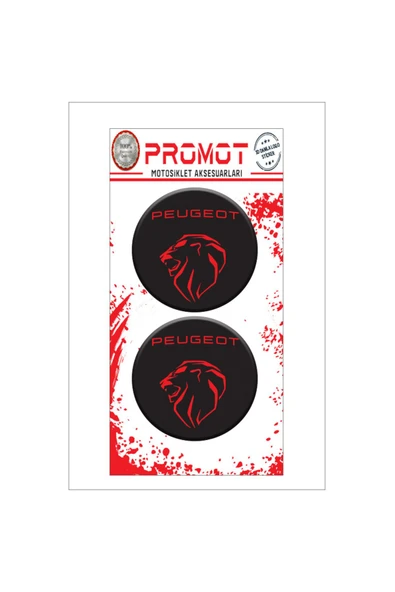PROMOT PEUGEOT 3D DAMLA 2 Lİ STİCKER LOGO 3