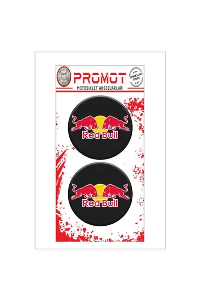 PROMOT REDBULL 3D KABARTMALI DAMLA LOGO STİCKER 5cm 01